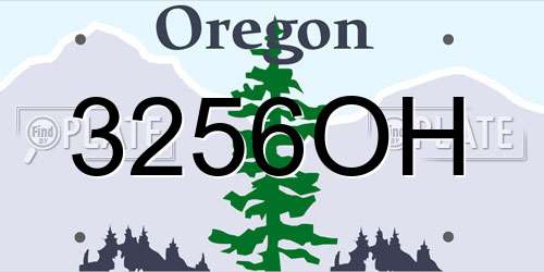 3256OH Oregon License Plate