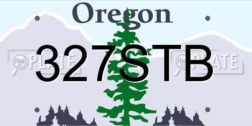 327STB Oregon License Plate