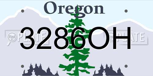 3286OH Oregon License Plate