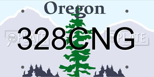 328CNG Oregon License Plate