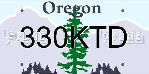 330KTD Oregon License Plate