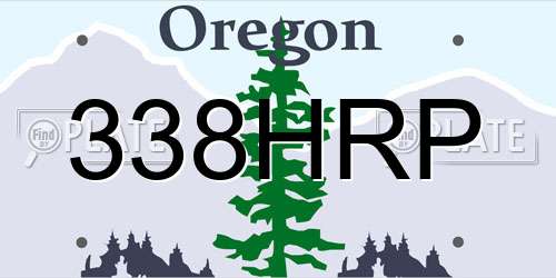 338HRP Oregon License Plate