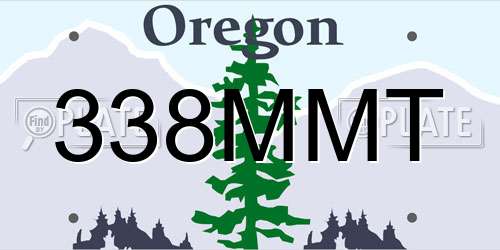 338MMT Oregon License Plate