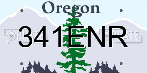 341ENR Oregon License Plate