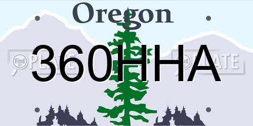 360HHA Oregon License Plate