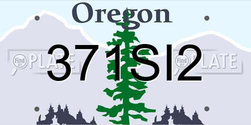 371SI2 Oregon License Plate