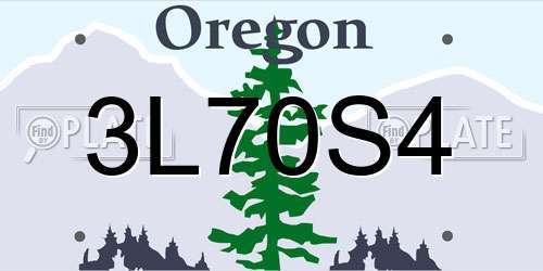 3L70S4 Oregon License Plate