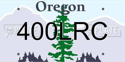 400LRC Oregon License Plate