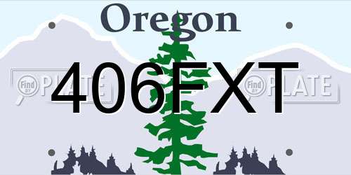 406FXT Oregon License Plate