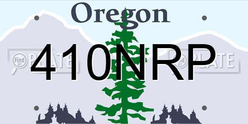 410NRP Oregon License Plate
