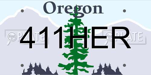 411HER Oregon License Plate