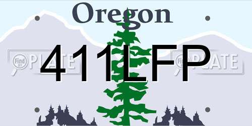 411LFP Oregon License Plate