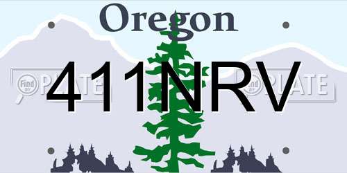 411NRV Oregon License Plate