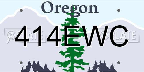 414EWC Oregon License Plate