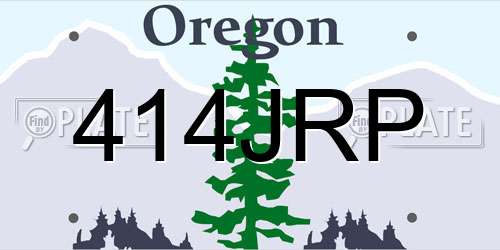 414JRP Oregon License Plate