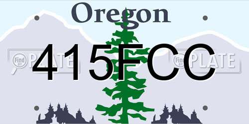 415FCC Oregon License Plate