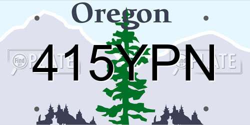 415YPN Oregon License Plate