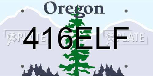 416ELF Oregon License Plate