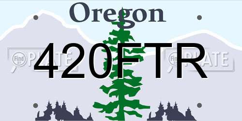 420FTR Oregon License Plate