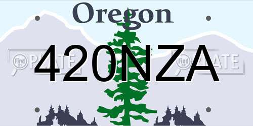 420NZA Oregon License Plate