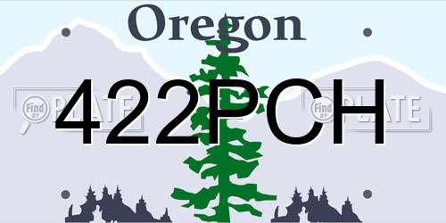 422PCH Oregon License Plate