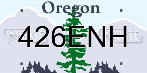 426ENH Oregon License Plate