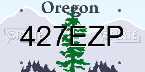 427EZP Oregon License Plate