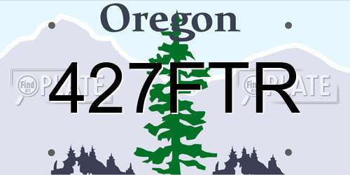 427FTR Oregon License Plate