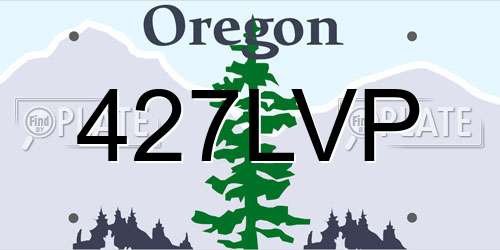 427LVP Oregon License Plate