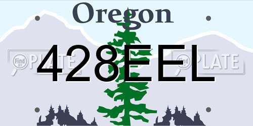 428EEL Oregon License Plate