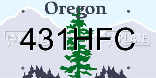 431HFC Oregon License Plate