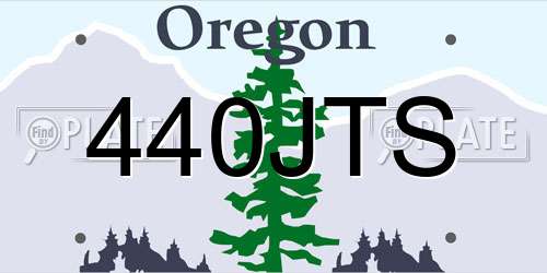 440JTS Oregon License Plate