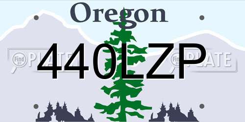 440LZP Oregon License Plate