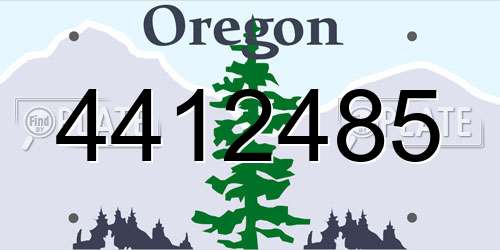 4412485 Oregon License Plate