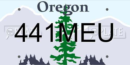 441MEU Oregon License Plate