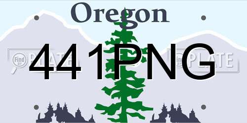 441PNG Oregon License Plate