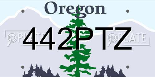 442PTZ Oregon License Plate