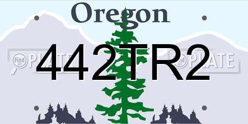 442TR2 Oregon License Plate