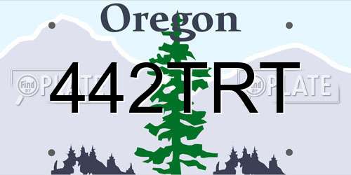 442TRT Oregon License Plate