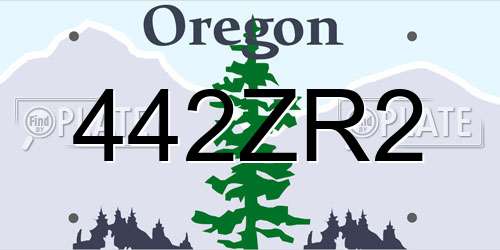 442ZR2 Oregon License Plate