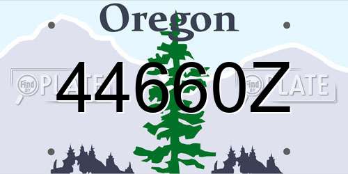 44660Z Oregon License Plate
