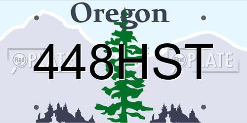 448HST Oregon License Plate
