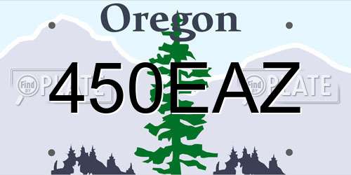 450EAZ Oregon License Plate