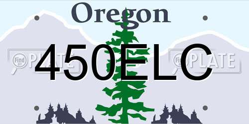 450ELC Oregon License Plate