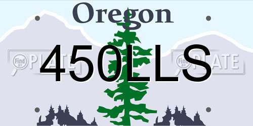450LLS Oregon License Plate