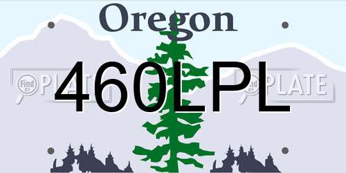 460LPL Oregon License Plate