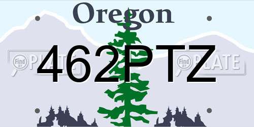 462PTZ Oregon License Plate