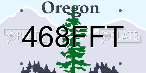 468FFT Oregon License Plate