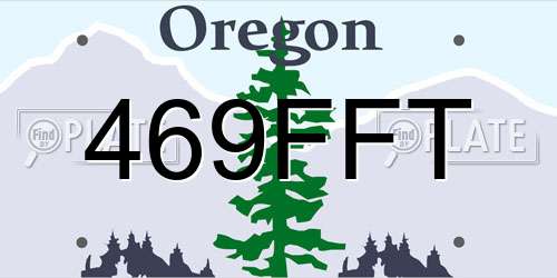 469FFT Oregon License Plate