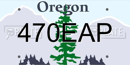 470EAP Oregon License Plate